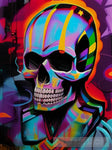 Neon Street Art Skeleton Street Ai Art