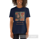 Never Give Up! Ai Art Short-Sleeve Unisex T-Shirt Navy / S