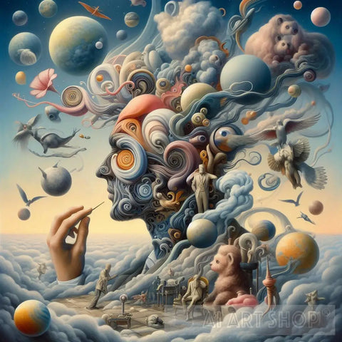 Never Stopping Brain Surrealism Ai Art