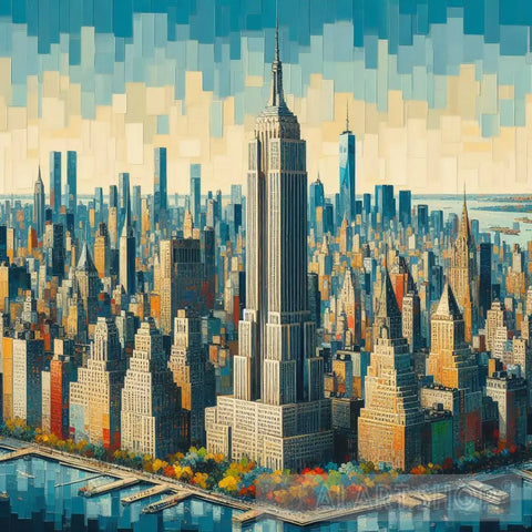 New York City #4 Impressionism Ai Art