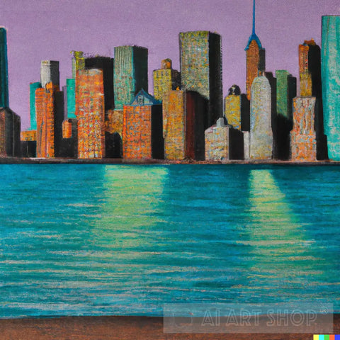 New York City Skyline Ai Artwork