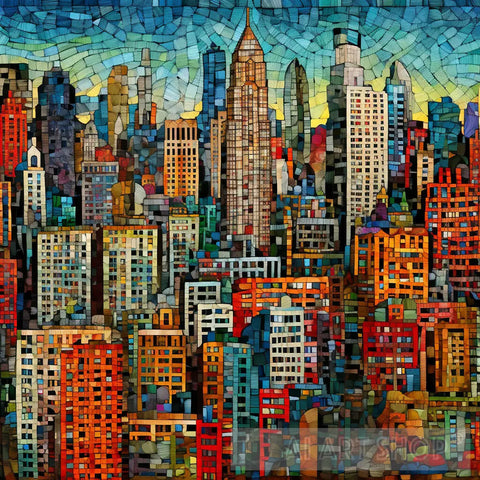 New York Iii Abstract Ai Art