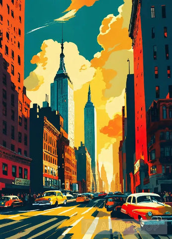 New York York. Landscape Ai Art