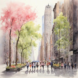 New York Spring Ai Painting