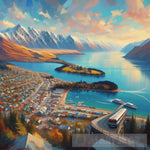 New Zealand Amazing View Abstract Ai Art