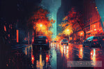 Nigh Time Street 03 Impressionism Ai Art