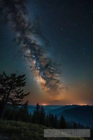 Night Sky In Nature Nature Ai Art