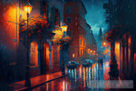 Night Street 01 Impressionism Ai Art