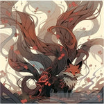 Nine Tailed Fox 2 Of 3 Animal Ai Art