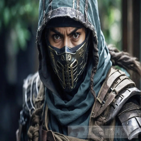 Ninja Man Soldier Ai Artwork