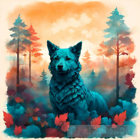 Nordic Dog Ai Painting