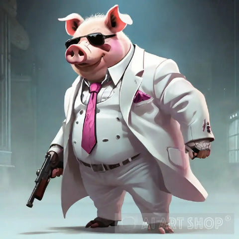 Notorious Pig Animal Ai Art
