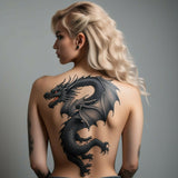 hyperrealism dragon tattoo