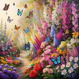 Butterfly Ballet: A Symphony in the Flower Garden