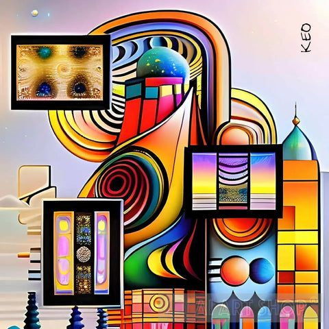 Obstacles Abstract Ai Art