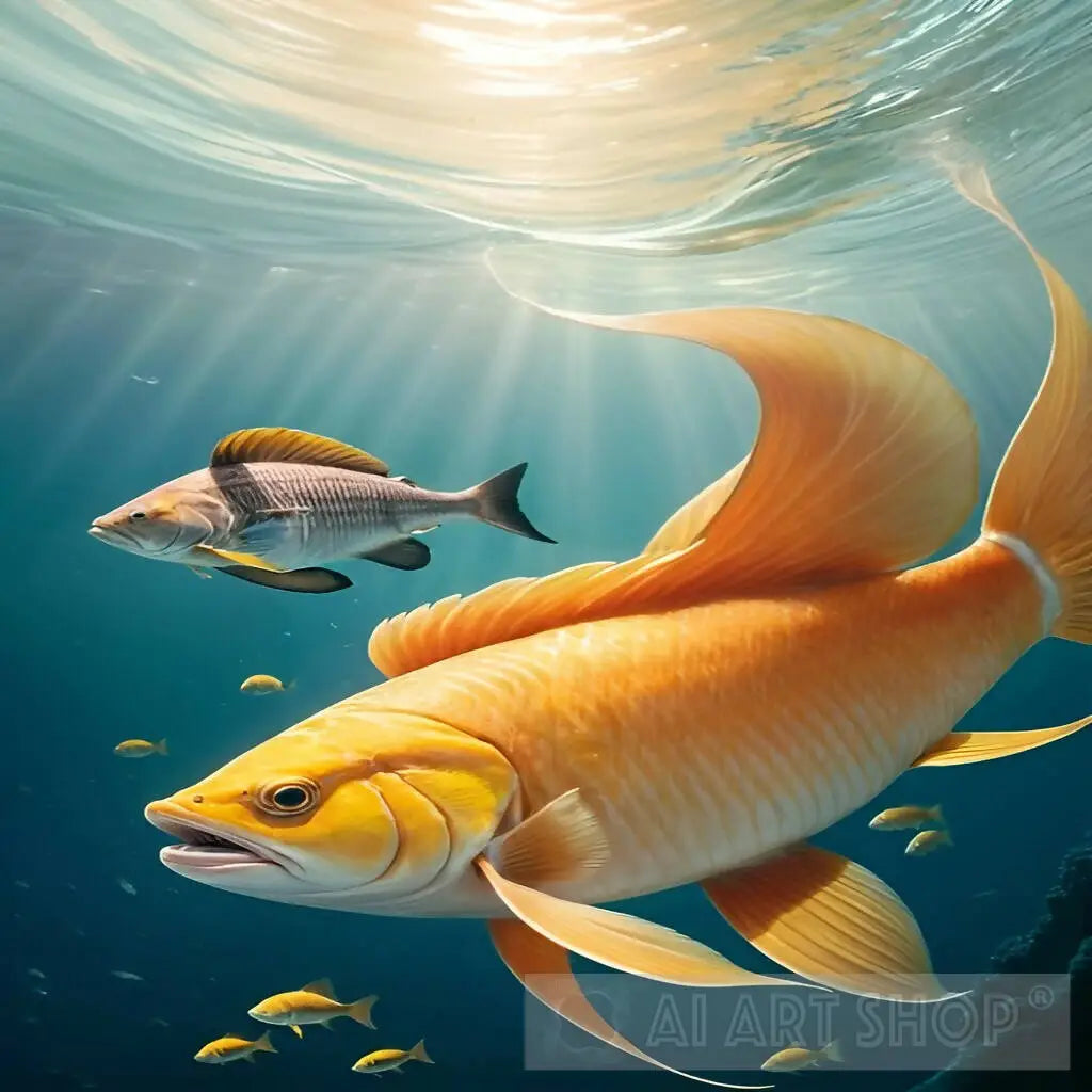 Ocean, fish, turtle, nature