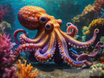 Octopus In The Deep Sea Ai Artwork