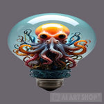 Octopus Light Bulb Animal Ai Art