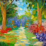 Oil Painting Of A Beautiful Garden Part 2 Ai Painting