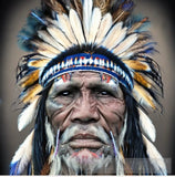 Old American Native Men Portrait Ai Art