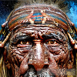 Old American Native Men Portrait Ai Art