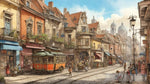 Old Citylife Comes To Life Ai Painting