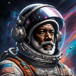 Old Male In Space Portrait Ai Art