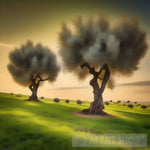 Olive Field Landscape Ai Art