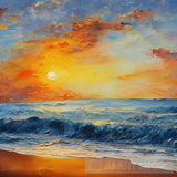 Olpenting Method Magical Sunset Beach With Soothing Sounds Landscape Ai Art