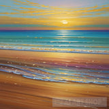 Olpenting Method Magical Sunset Beach With Soothing Sounds Landscape Ai Art