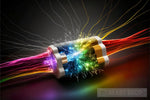 Optic Fiber Conductor 2 Abstract Ai Art