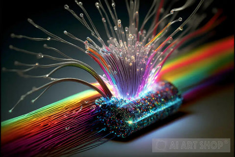 Optic Fiber Conductor 4 Abstract Ai Art