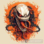 Orange Bone Symbiote Ai Artwork