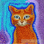 Orange Cat Abstract Ai Art