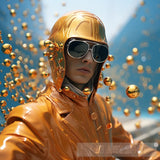 Orange Force Ai Artwork