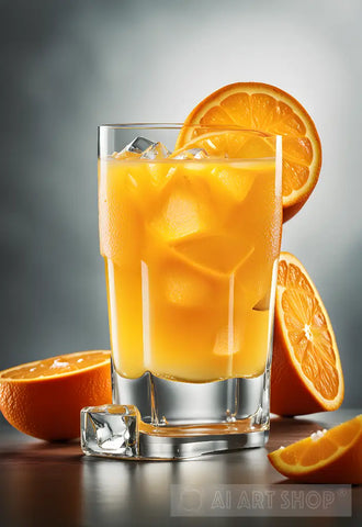 Orange Juice Still Life Ai Art