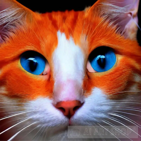 Orange Kitty Animal Ai Art