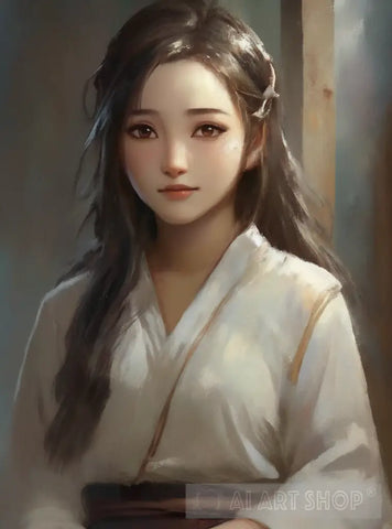 Oriental Beauty Portrait Ai Art