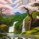 Oriental Landscape Ai Artwork