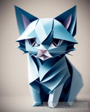 Origami Cats Contemporary Ai Art