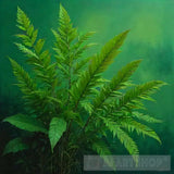 Original Landscape Plants Oil Painting # 29 Ai Art