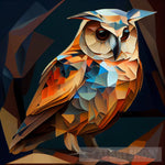 Owl 02 Contemporary Ai Art