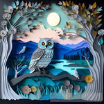 Owl In The Forest Animal Ai Art