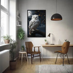 Owl On A Branch At Night Animal Ai Art