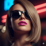 Femme Fatale – Charisme et Éclat Capturés par IA