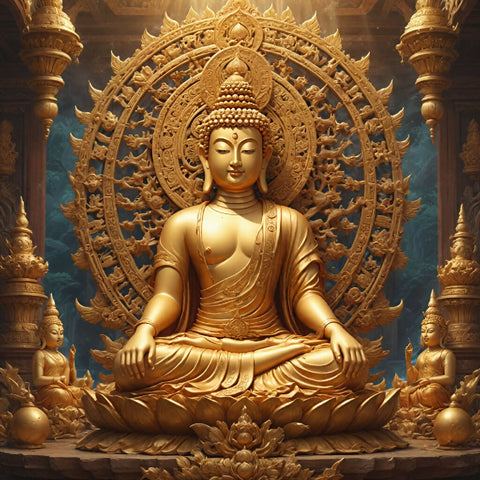 Golden Serenity Buddha