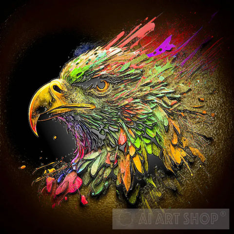 Ai Painted Eagle 2 Animal Art