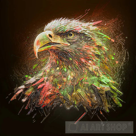 Ai Painted Eagle 3 Animal Art