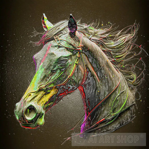 Ai Painted Horse 2 Animal Art