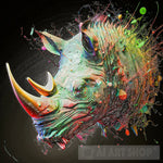 Rhino Painting Animal Ai Art